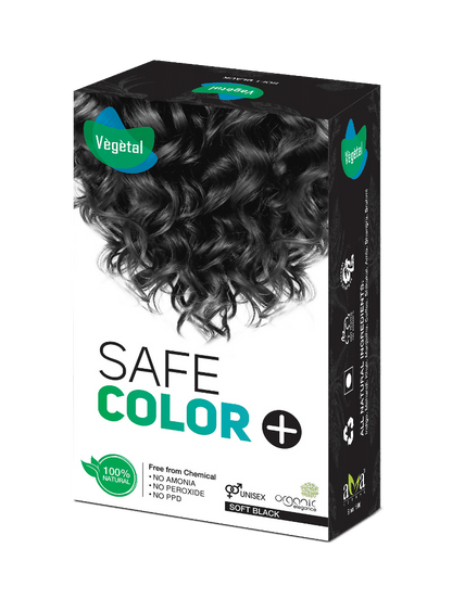 Vegetal Safe Color, Hair Color - Soft Black (Black) - Distacart