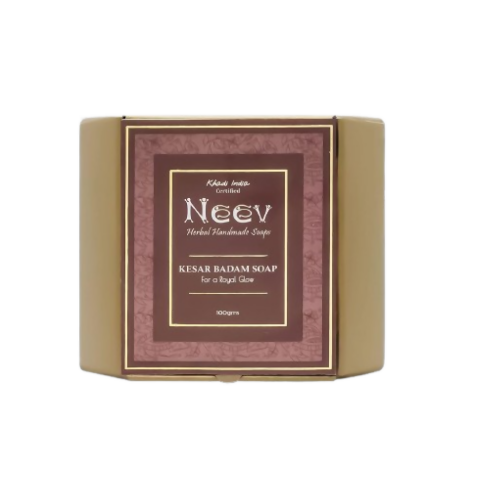 Neev Herbal Handmade Soap Kesar Badam Soap For A Royal Glow - Distacart