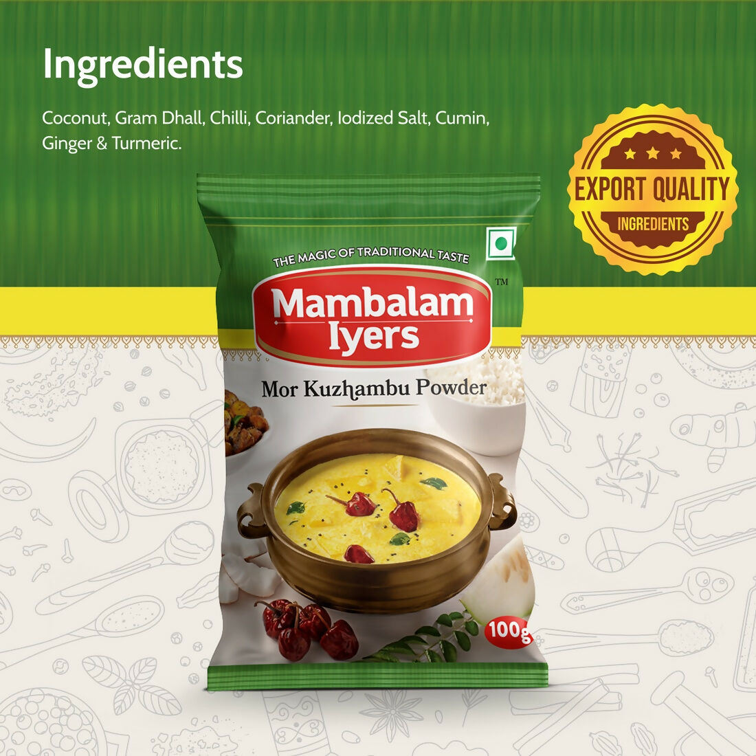 Mambalam Iyers Mor Kuzhambu Powder - Distacart