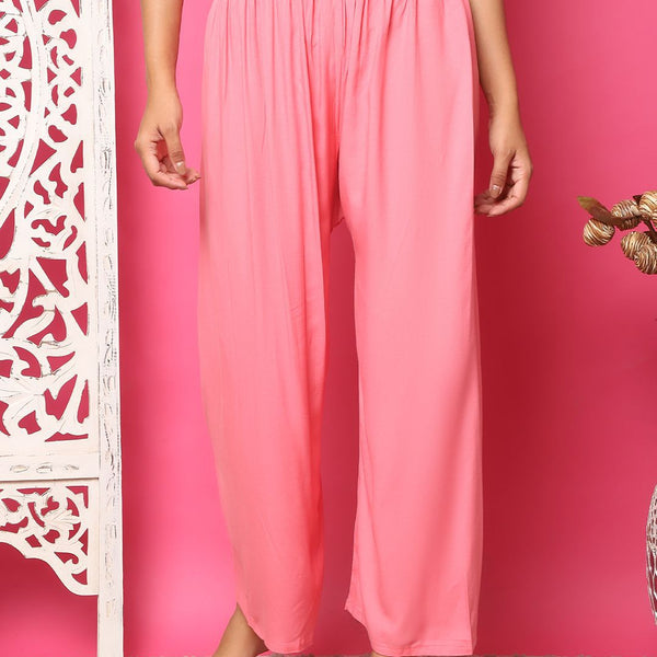 TAG 7 Women Flared Solid Palazzos - Distacart