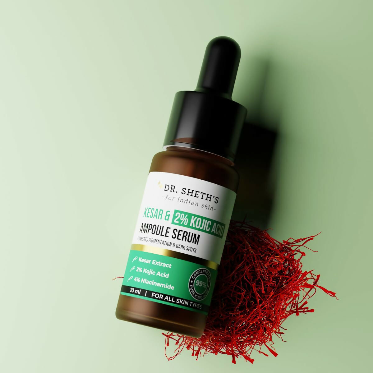 Dr. Sheth's Kesar & 2% Kojic Acid Ampoule Serum - Dista