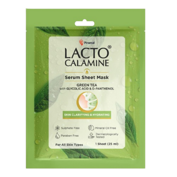 Lacto Calamine Green Tea Face Sheet Mask