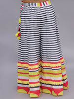 Thumbnail for Lil Drama Shor-Gul Multicolor Top and Pant Set For Girls