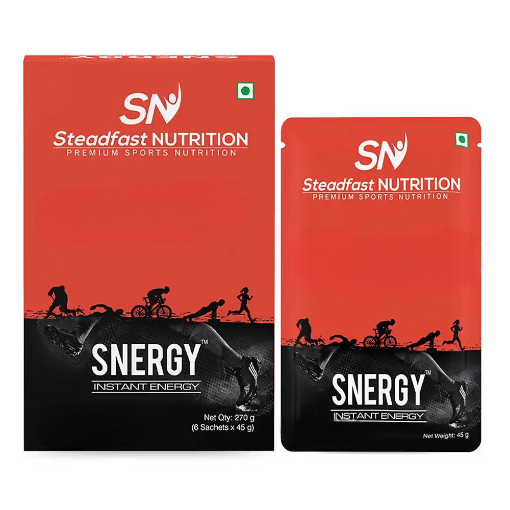 Steadfast Nutrition Snergy Instant Energy Pre Workout Supplements - Orange