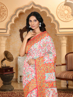 Thumbnail for Astita Linen Cotton(Woven Work) Multicolour Saree