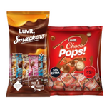 Thumbnail for LuvIt. Smackers Chocolate Flavoured Assorted Lollipops & ChocoPops Chocolate - Distacart