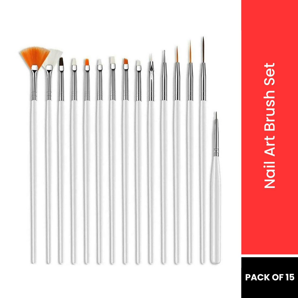 Bronson Professional Nail Art Kit Brush Set Acrylic Uv Polish Brushes Tool Kit - Dista