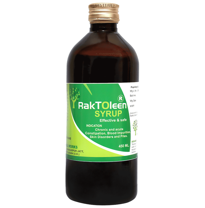 Raktoleen Syrup For Chronic Constipation Blood Impurities