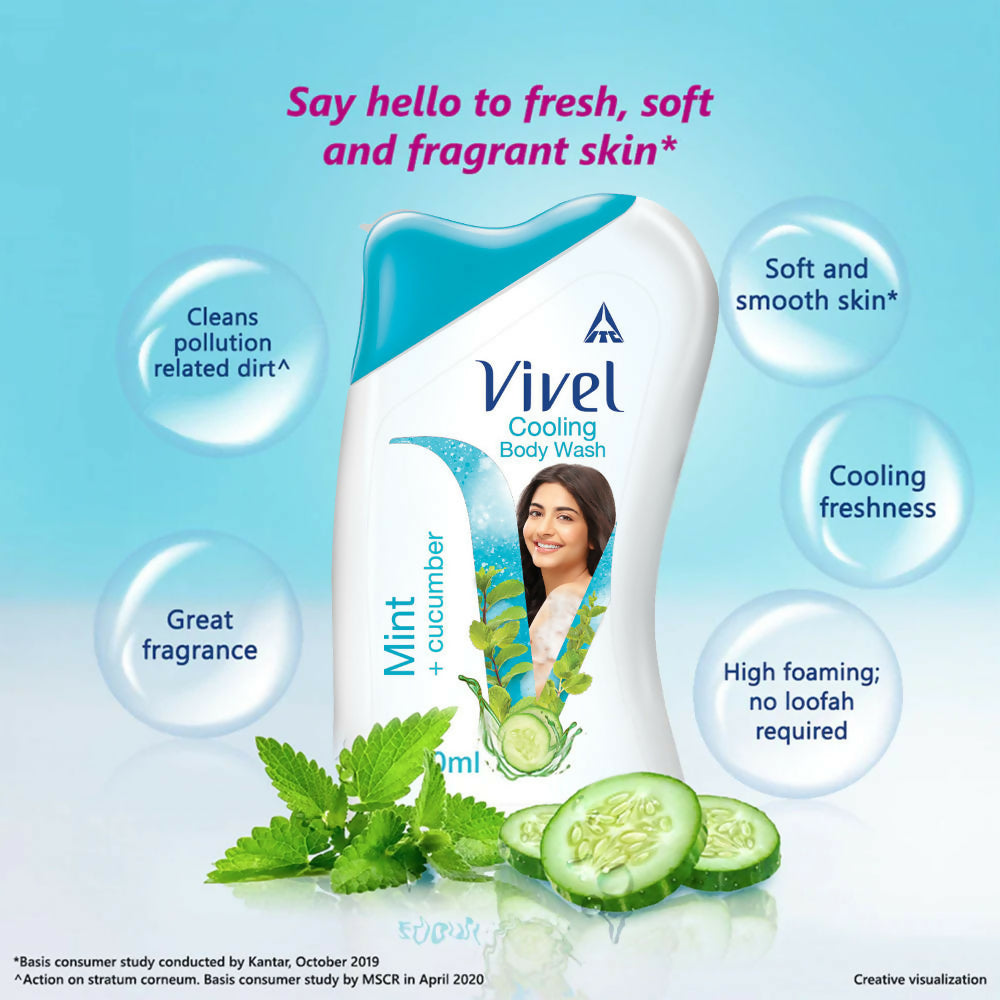 Vivel Mint & Cucumber Cooling Body Wash