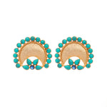 Thumbnail for Nuyug Turquoise Crescent Earrings