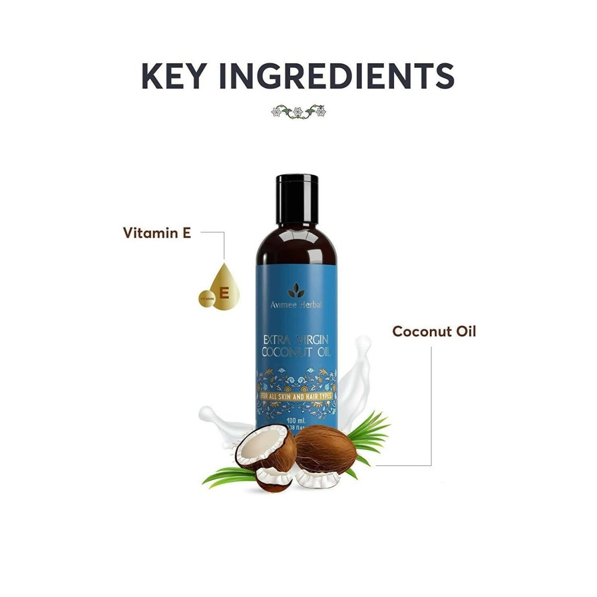 Avimee Herbal Extra Virgin Coconut Oil - Distacart