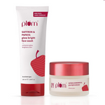 Thumbnail for Plum Saffron & Papaya Glow Bright Gel Face Wash and Moisturizer Combo
