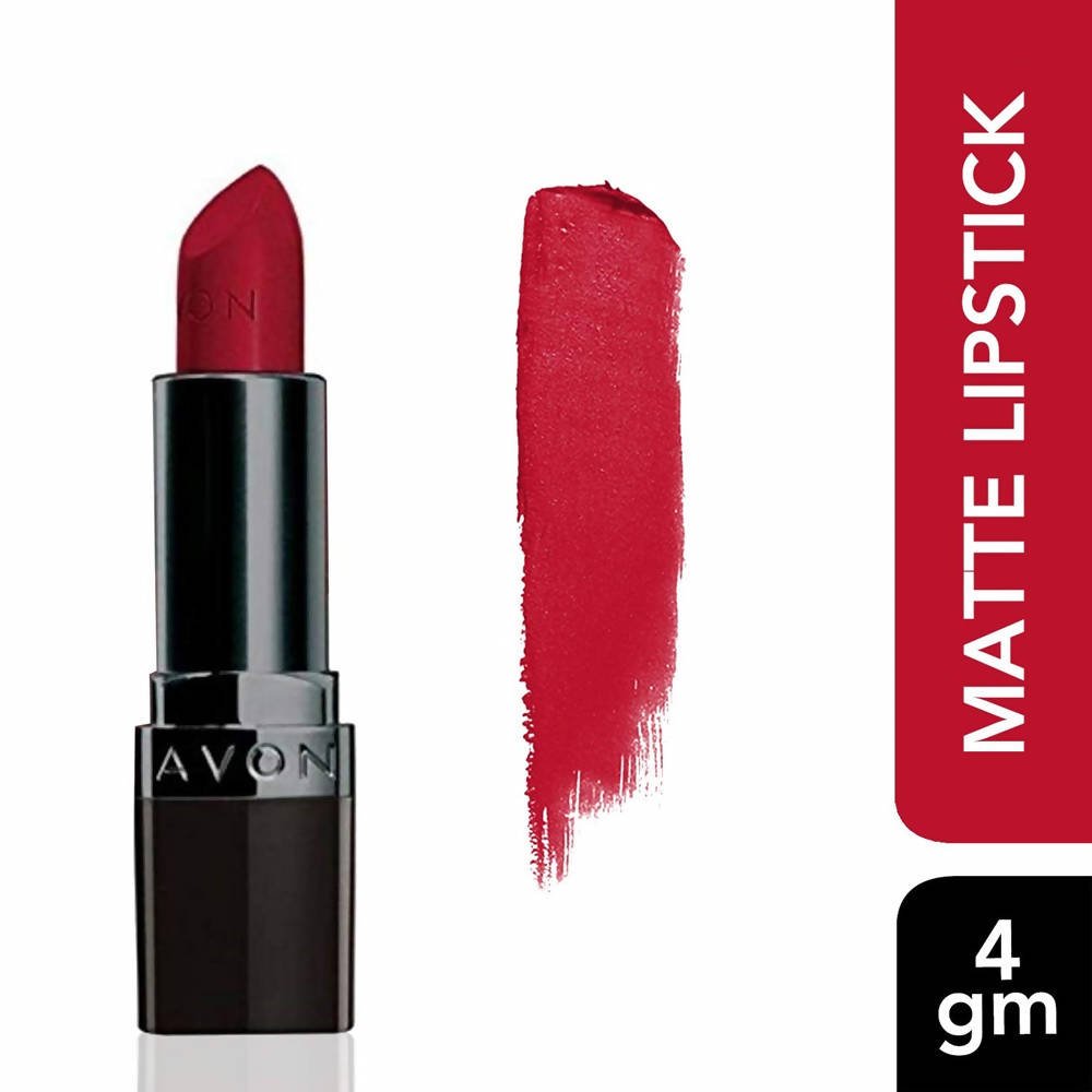 Avon True Color Perfectly Matte Lipstick - Red Supreme - Distacart