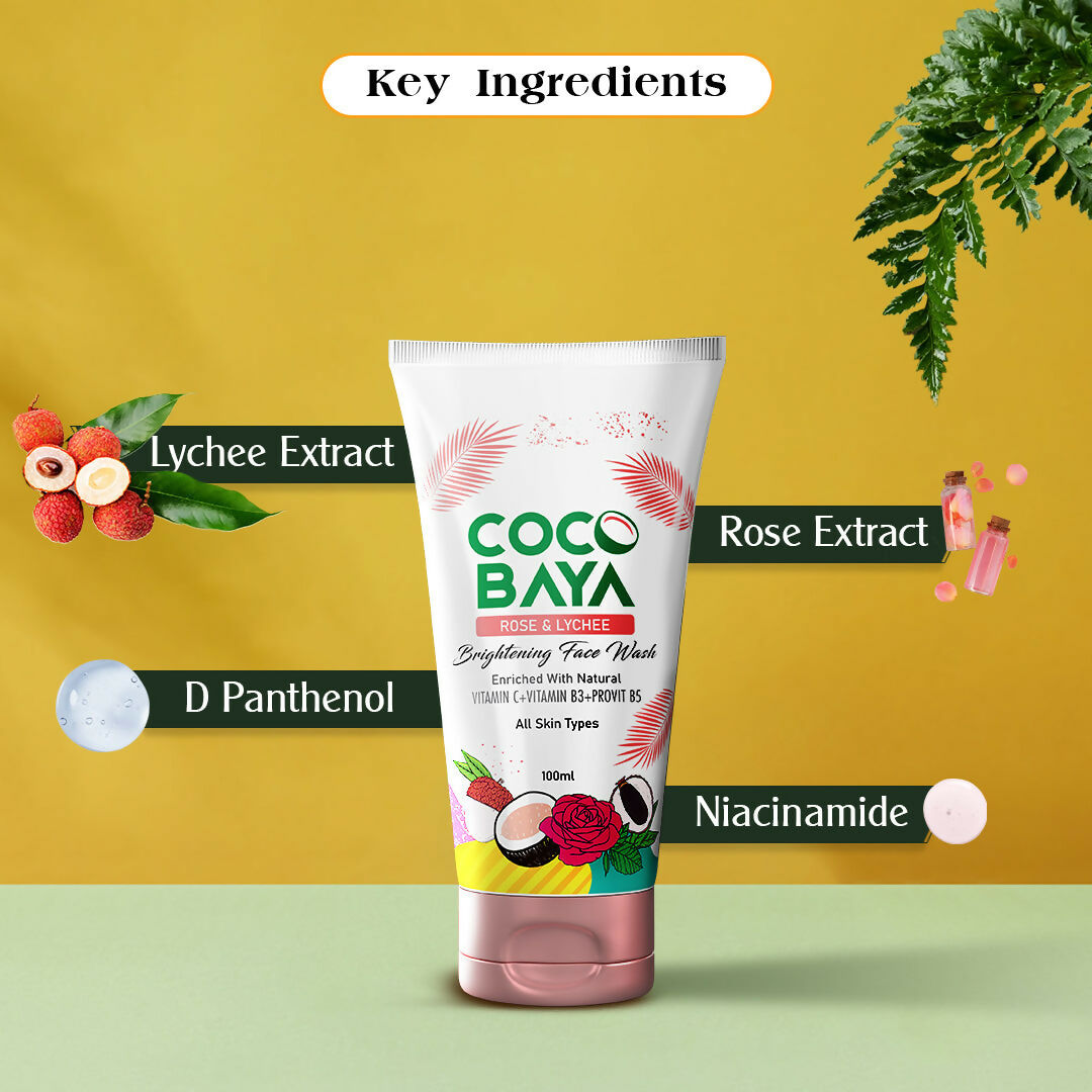 Cocobaya Rose & Lychee Face Wash - Distacart