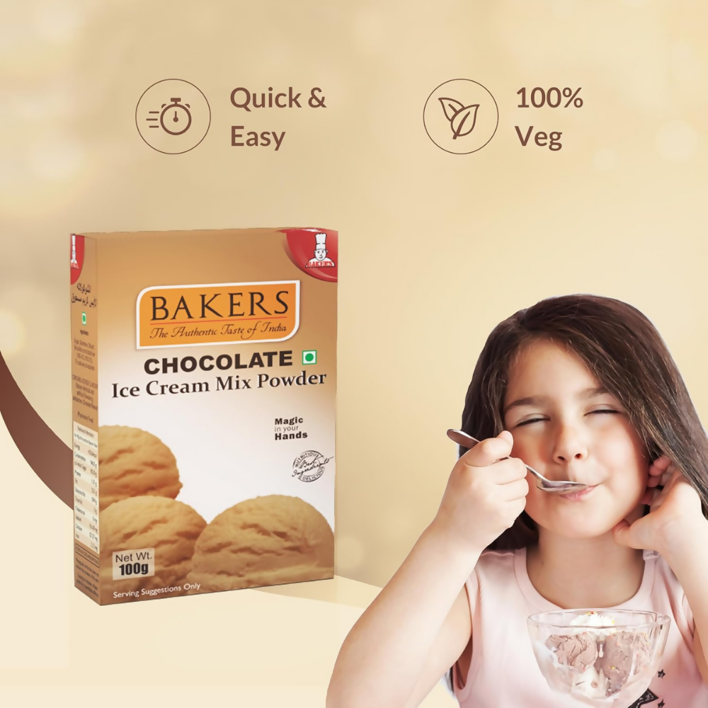 BAKERS Chocolate Ice Cream Powder - Dista