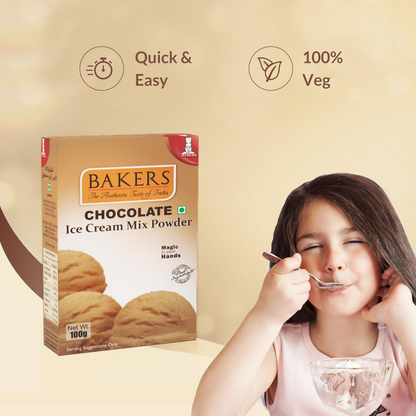 BAKERS Chocolate Ice Cream Powder - Dista