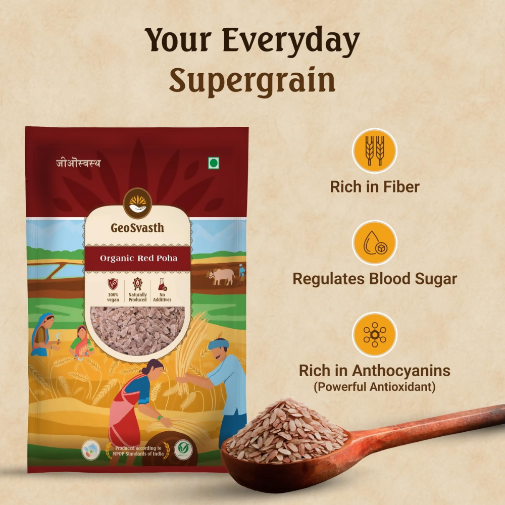GeoSvasth Organic Red Poha - Dista