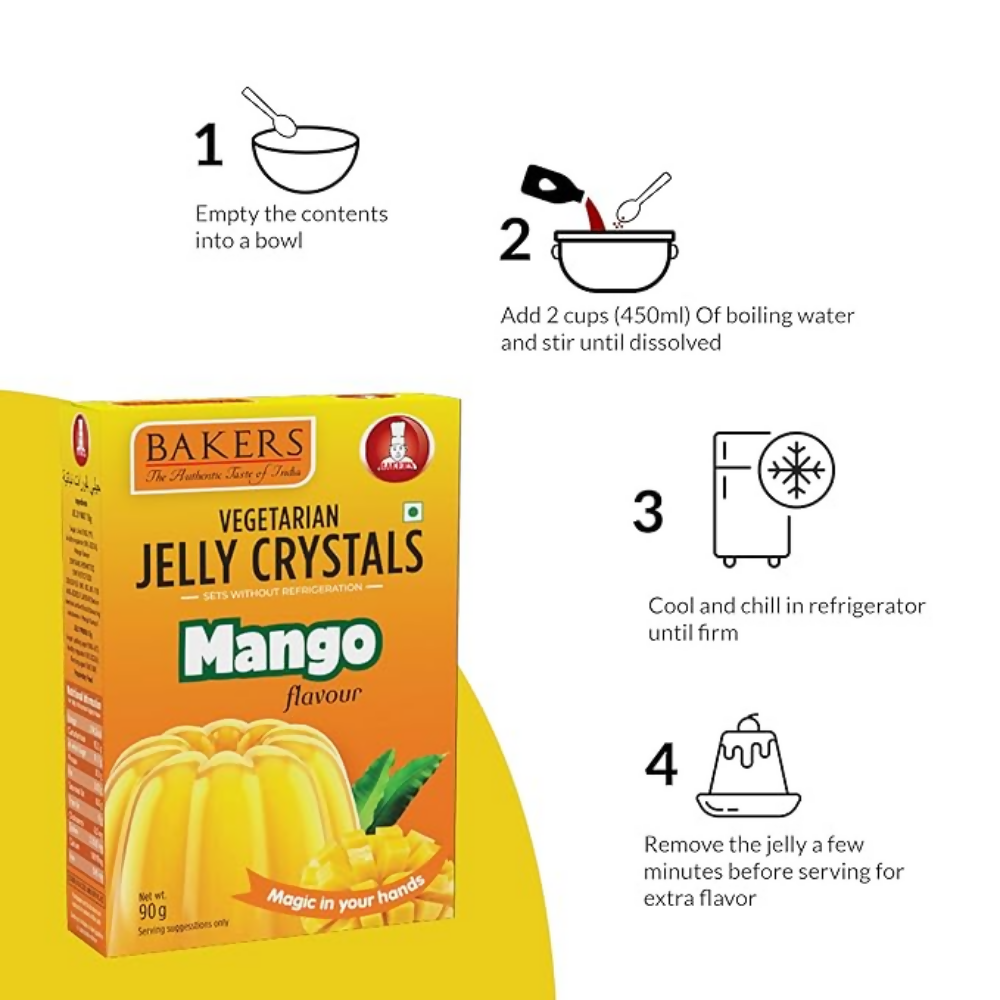 BAKERS Jelly Crystals - Mango - Dista