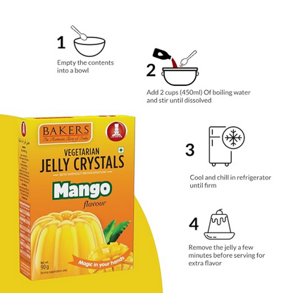 BAKERS Jelly Crystals - Mango - Dista