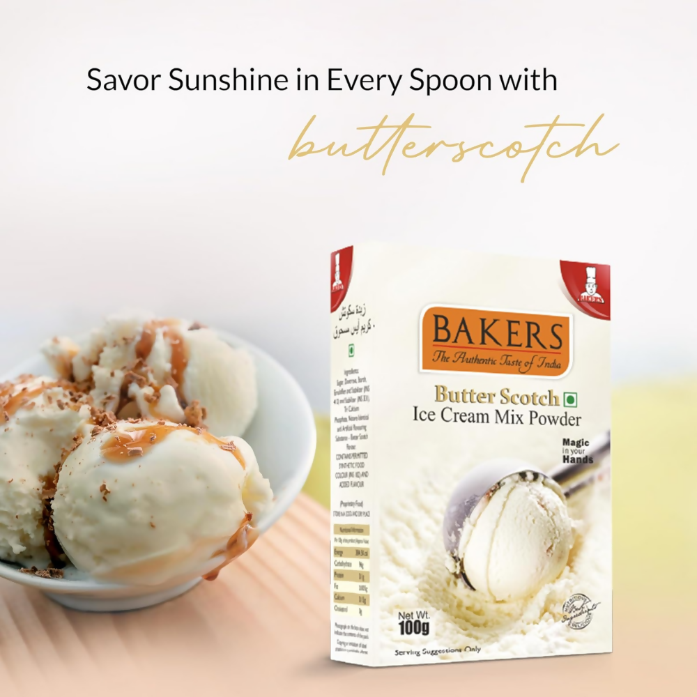 BAKERS Butterscotch Ice Cream Powder - Dista