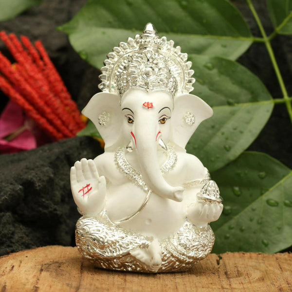 Collectible India Ganesha Idol Silver Plated - Distacart