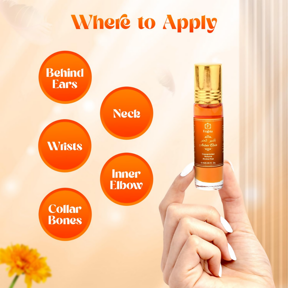 Frabia Amber Musk Perfume Oil for Men & Women - Dista