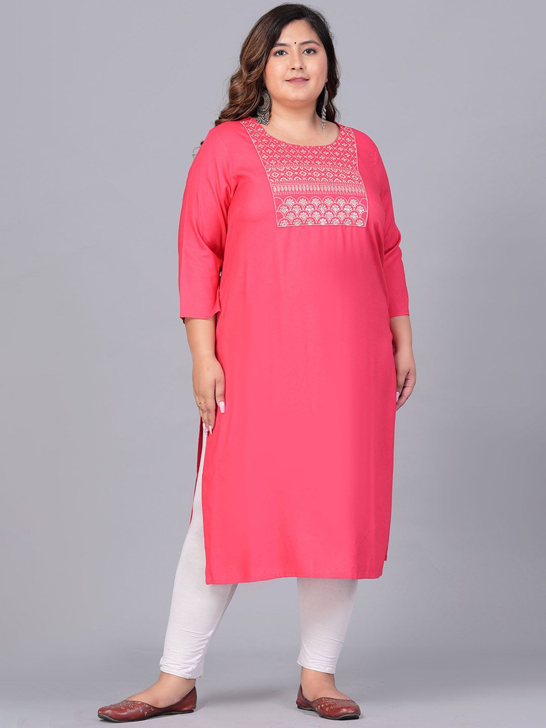 Sztori Women Yoke Design Thread Work Kurta - Distacart