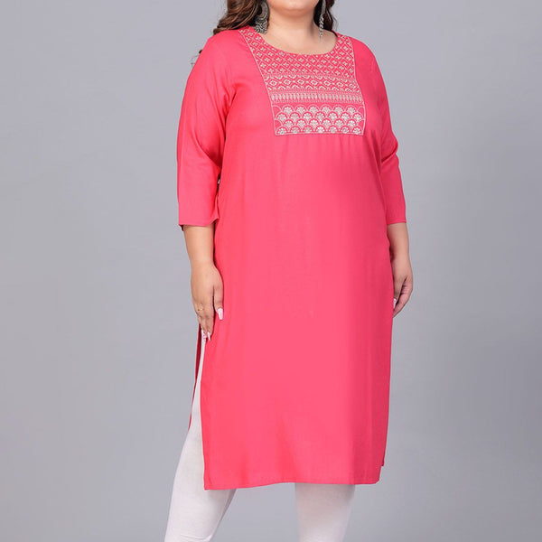 Sztori Women Yoke Design Thread Work Kurta - Distacart