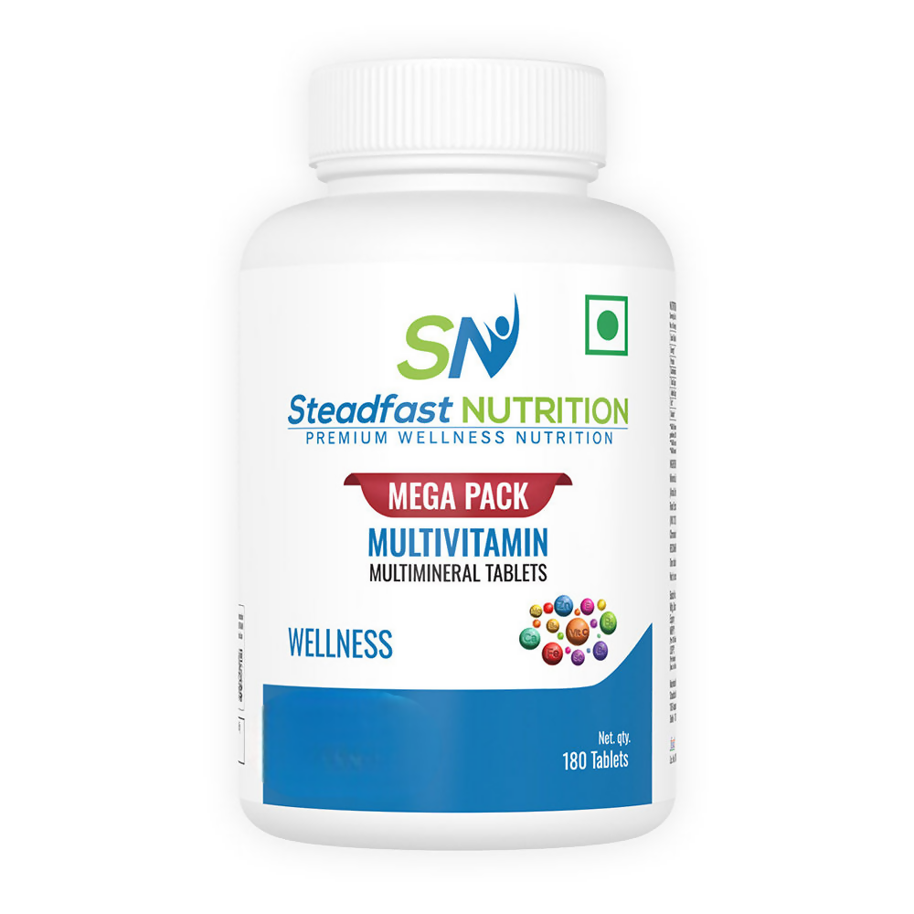 Steadfast Nutrition Multivitamin Mega Pack Minerals Vitamins Omega-3 Fatty Tablets