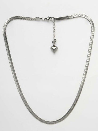 NVR Women German Silver Oxidised Chain - Distacart