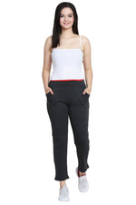 Thumbnail for Asmaani Dark Grey color Hosiery Lower with Two Side Pockets.