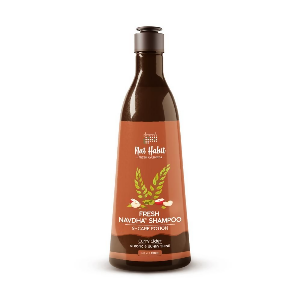 Nat Habit Curry Cider Navdha Shampoo - Distacart