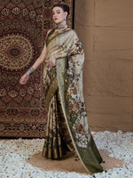 Thumbnail for Anouk Floral Zari Silk Blend Sungudi Saree