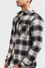 Thumbnail for Xkind Black Flannel Checks Regular Fit Shirt