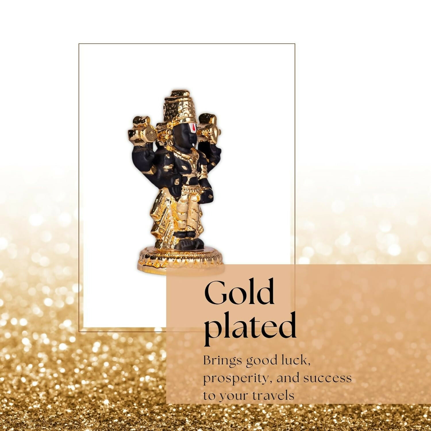 House Of Wemy 24k Gold Plated Premium Balaji Statue - Distacart
