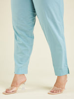 Thumbnail for Janasya Light Cotton Embroidered A-Line Kurta Set