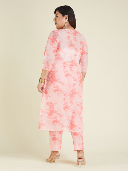 Janasya Light Silk Blend Tie & dye Straight Kurta Set - Distacart