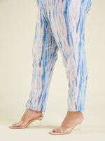 Thumbnail for Janasya Light Silk Blend Tie & dye Straight Kurta Set