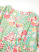 Thumbnail for Janasya Bright Cotton Floral A-Line Dress