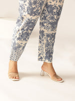 Thumbnail for Janasya Light Cotton Floral A-Line Kurta Set