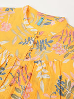 Thumbnail for Janasya Light Cotton Tropical A-Line Tunic