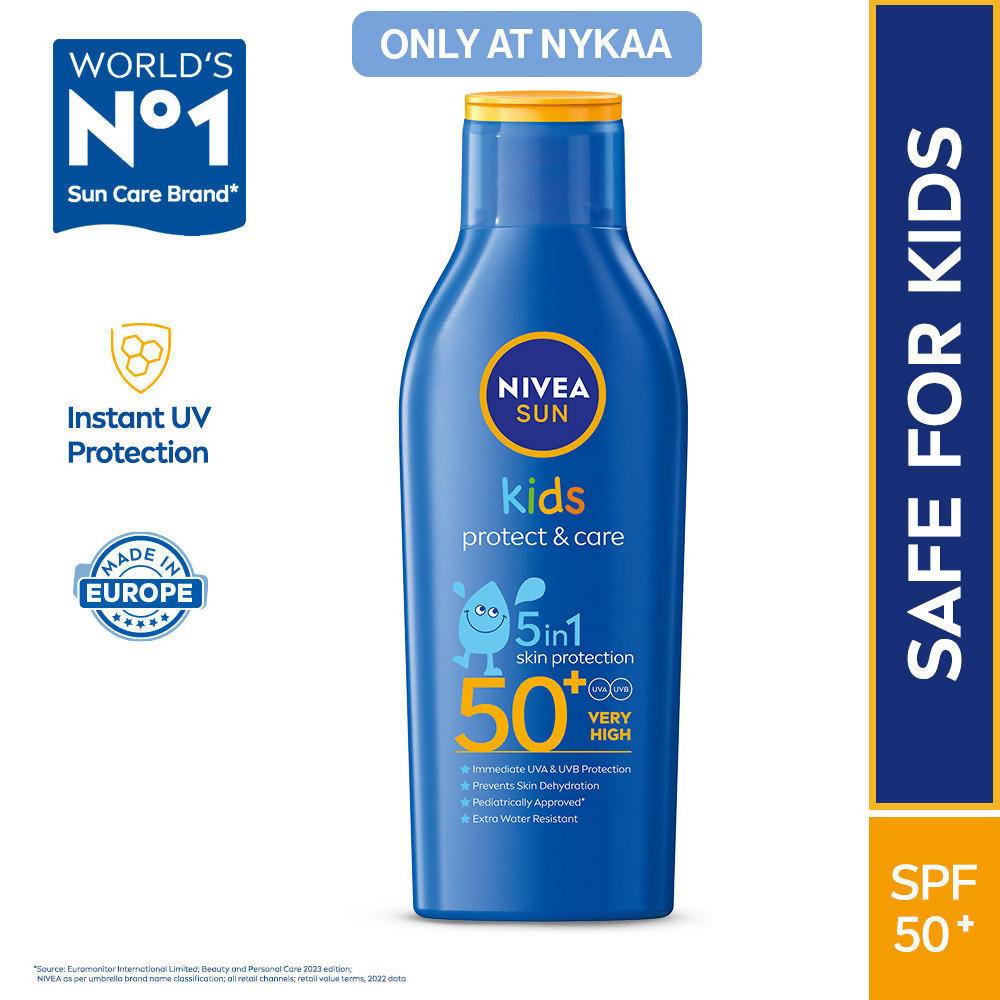 Nivea Sun Protect & Care Sunscreen For Kids Spf 50+ - Distacart