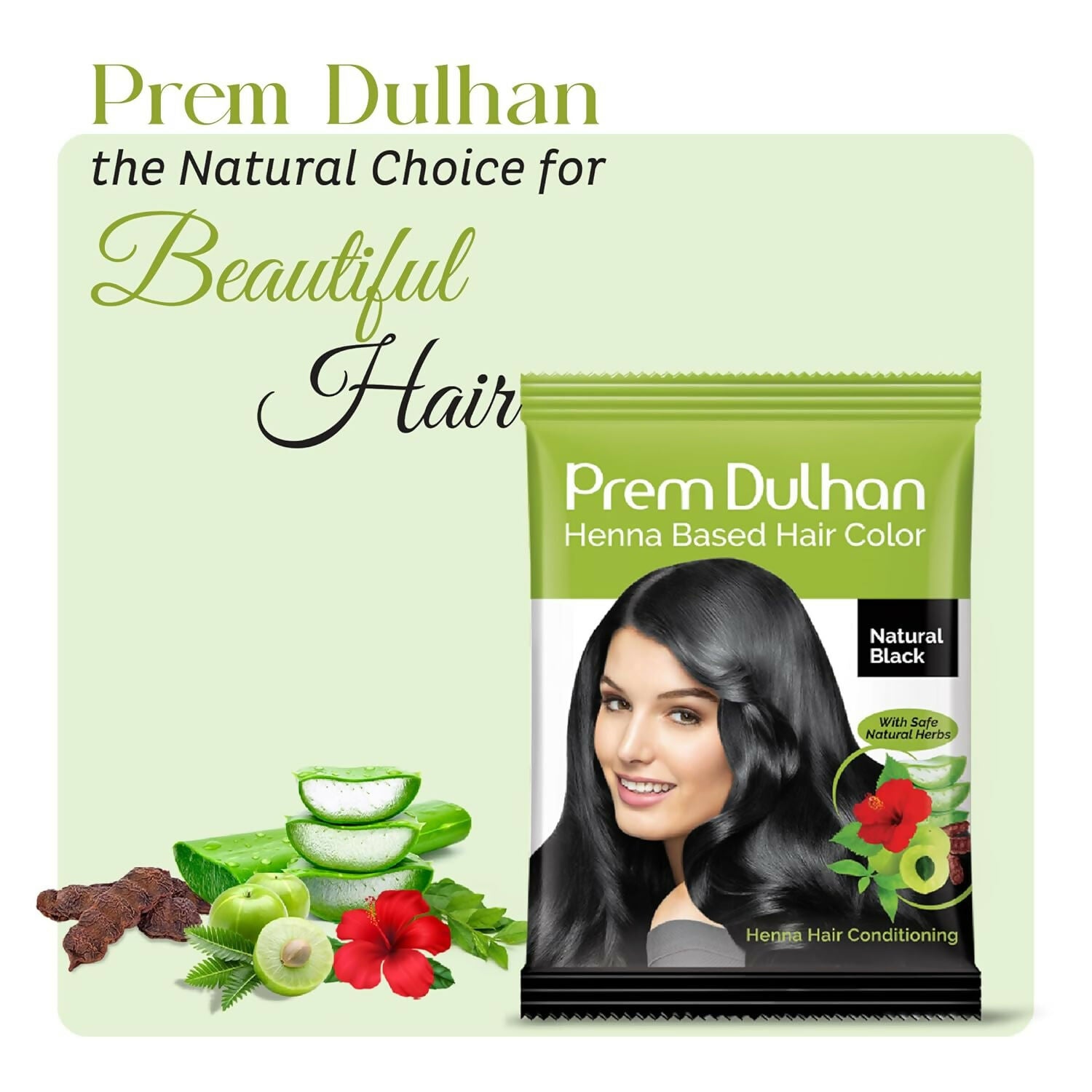 Prem Dulhan Natural Black Henna Based Hair Color - Distacart