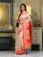 Thumbnail for Astita Linen Cotton(Woven Work) Multicolour Saree