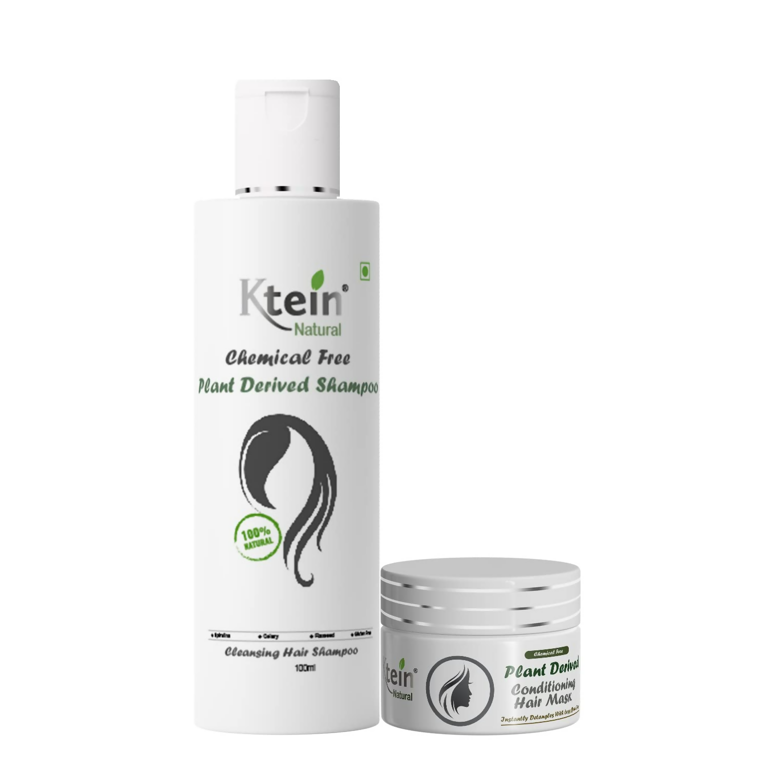 Ktein Natural Chemical Free Plant Derived Shampoo & Conditioner Combo - Distacart