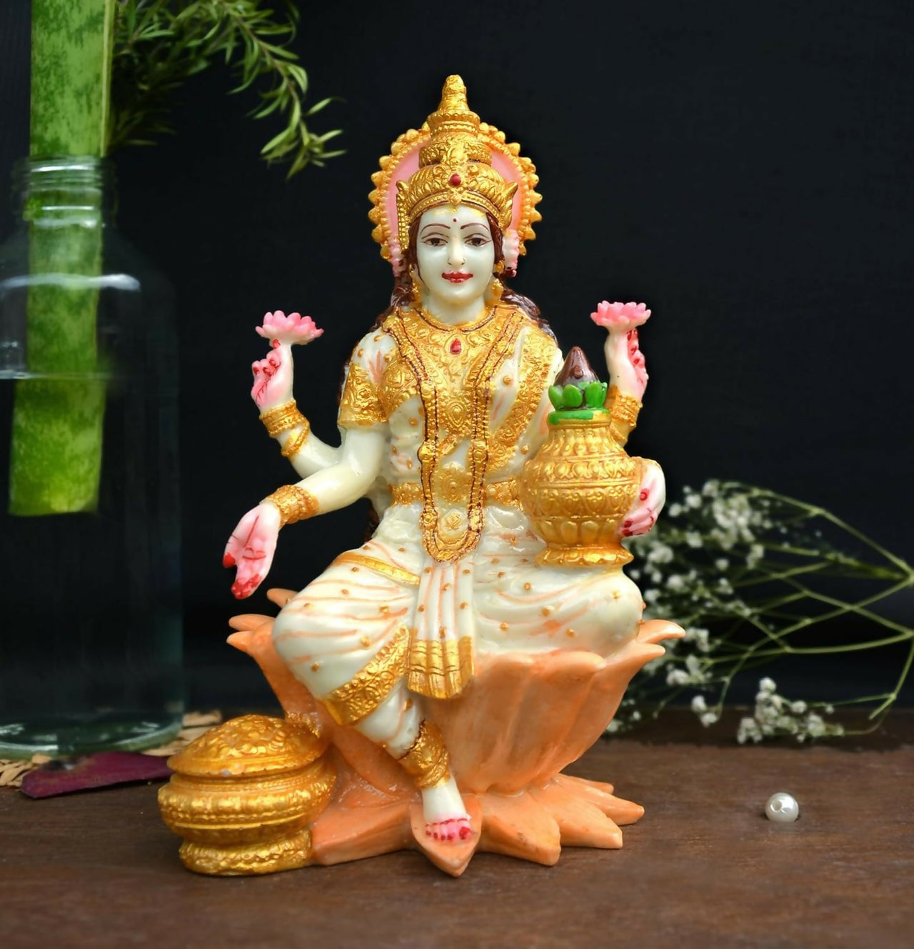Shri balaji craft Marble Lakshmi Ji Sculpture for Pooja Room - Distacart