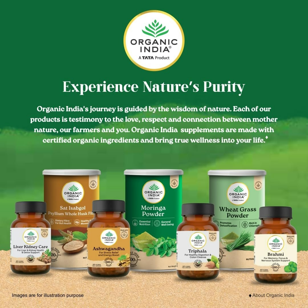 Organic India Sat Isabgol Psyllium Whole Husk Powder - Distacart