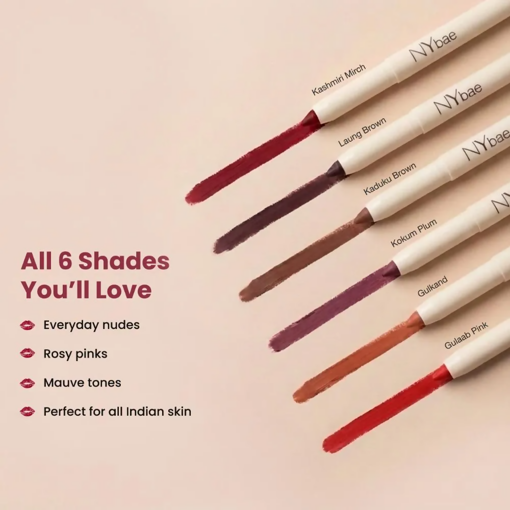 NY Bae 2-in-1 Lip Liner & Lip Colour - Laung Brown