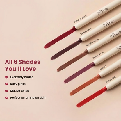 NY Bae 2-in-1 Lip Liner & Lip Colour - Laung Brown - Distacart