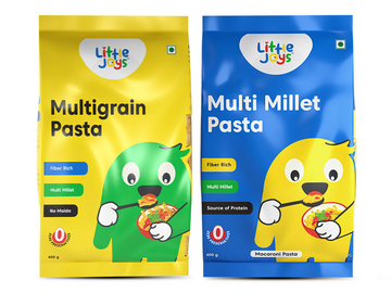 Little Joys Multi Millet Fusilli Pasta + Multi Millet Macaroni Pasta Combo - Distacart